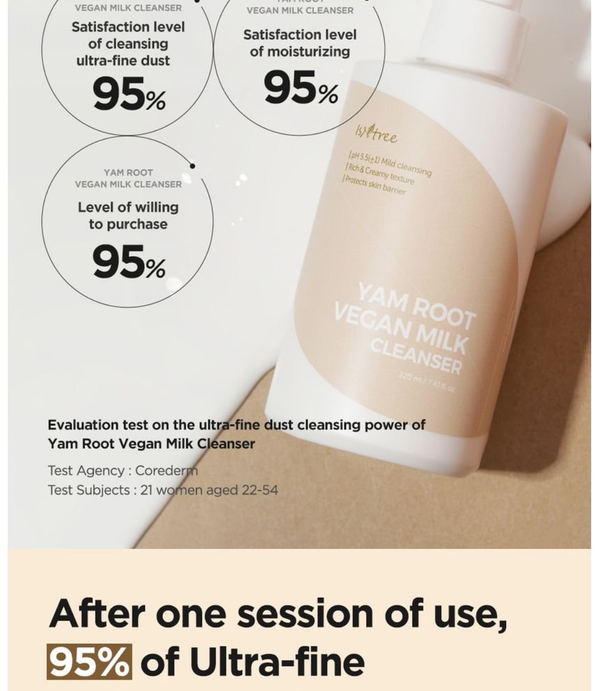 Isntree - Yam Root Vegan Milk Cleanser-4