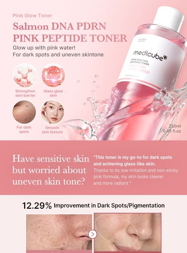 medicube - PDRN Pink Cica Soothing Toner-1