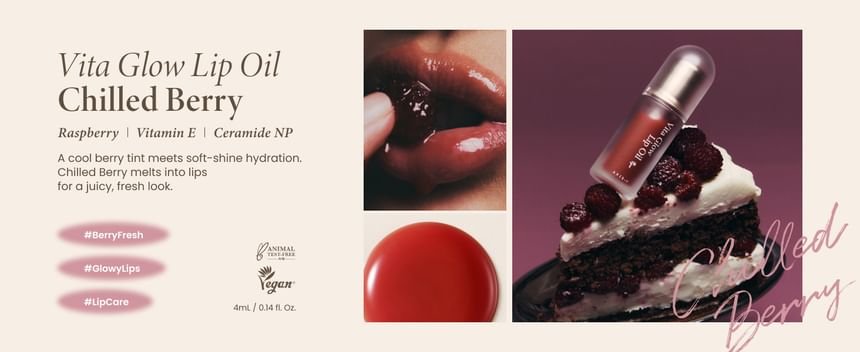 AXIS - Y - Vita Glow Lip Oil - 3 Colors-4