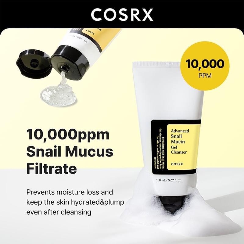 COSRX - Advanced Snail Mucin Gel Cleanser-1