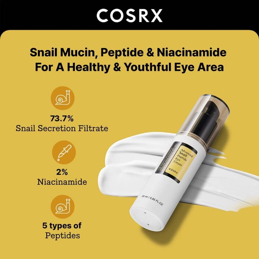 COSRX - Advanced Snail Peptide Eye Cream-1