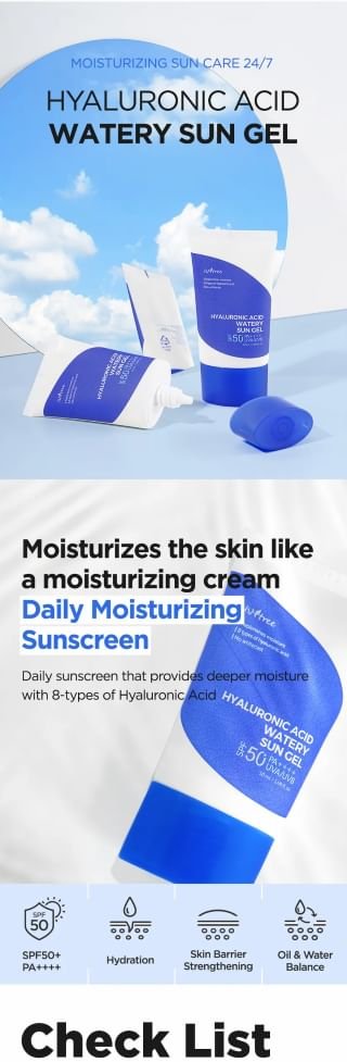 Isntree - Hyaluronic Acid Watery Sun Gel Set-1