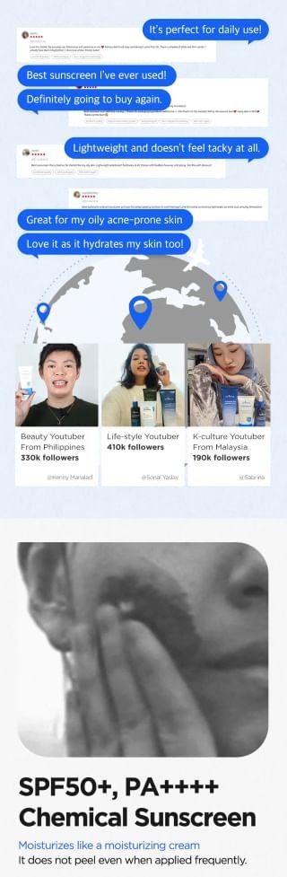 Isntree - Hyaluronic Acid Watery Sun Gel Set-3