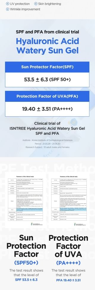 Isntree - Hyaluronic Acid Watery Sun Gel Set-4